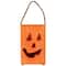 8" Large Orange Wood Jack-O-Lantern Halloween Candle Lantern